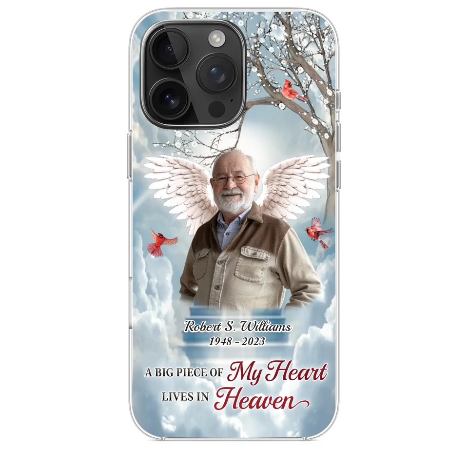 Custom Photo The Brave May Fall, But Never Yield - Memorial Personalized Custom Clear Phone Case - Sympathy Gift For Family Members