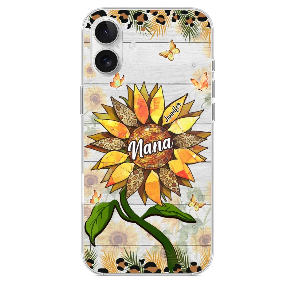 To The Wonderful Woman - Family Personalized Custom Clear Phone Case - Gift For Mom, Grandma