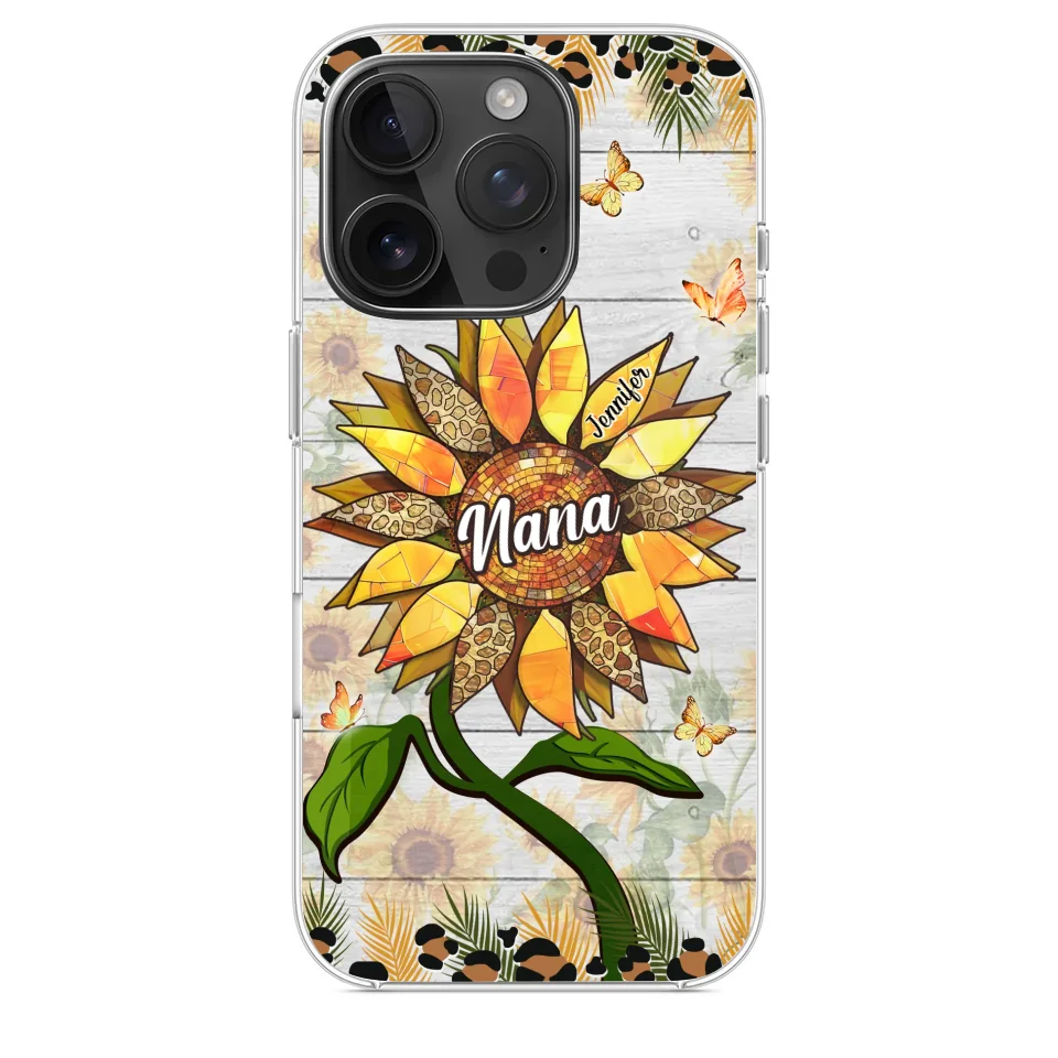 To The Wonderful Woman - Family Personalized Custom Clear Phone Case - Gift For Mom, Grandma