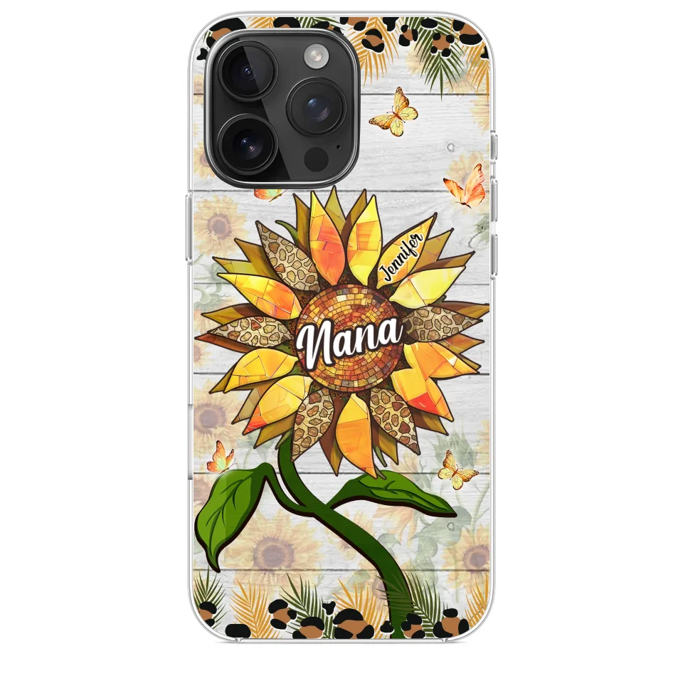 To The Wonderful Woman - Family Personalized Custom Clear Phone Case - Gift For Mom, Grandma