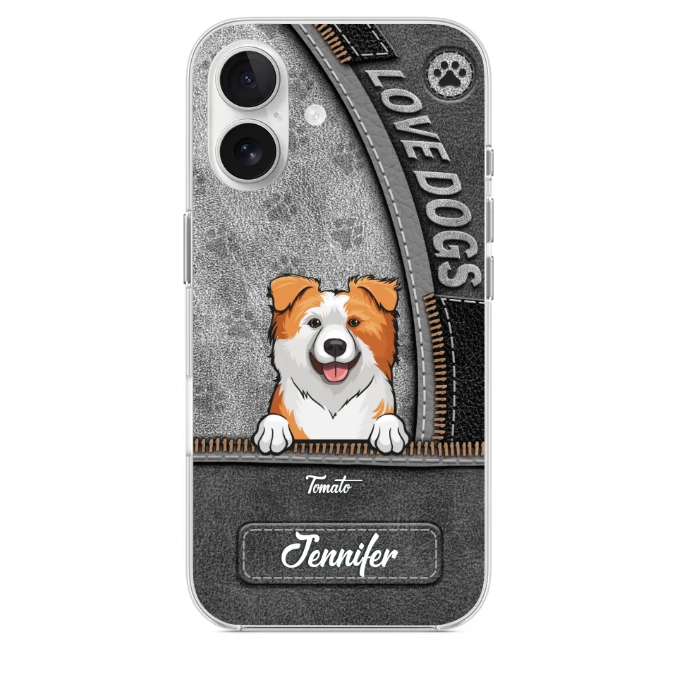 All You Need Is Love And A Dog - Dog Personalized Custom Clear Phone Case - Gift For Pet Owners, Pet Lovers