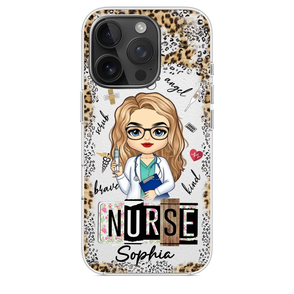 Dedicated Hands, Healing Hearts - Nurse Personalized Custom Clear Phone Case - Appreciation, Thank You Gift, Nurse Life, Doctor Life