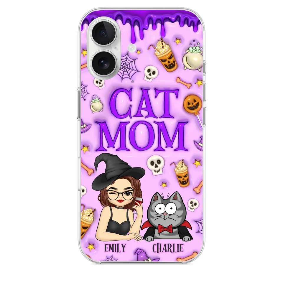 Cats Know How To Keep Us Smiling - Cat Personalized Custom 3D Inflated Effect Printed Clear Phone Case - Halloween Gift For Pet Owners, Pet Lovers