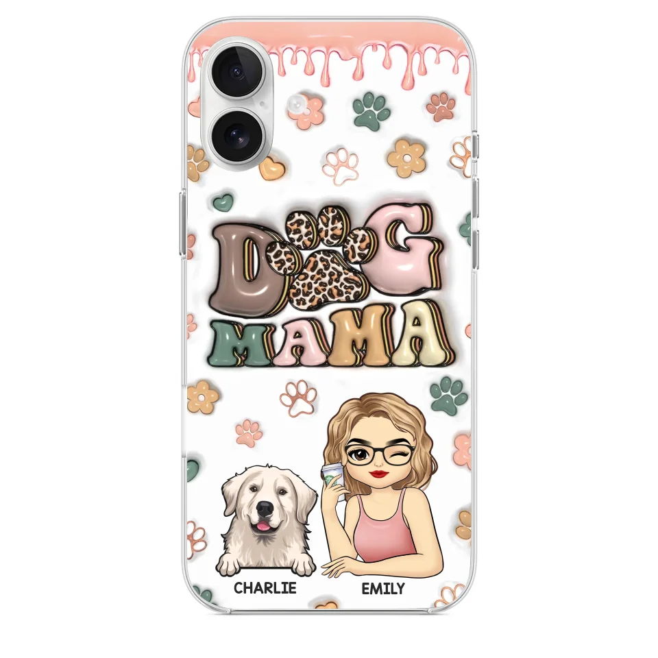 Life's Too Short, Hug Your Dog - Dog Personalized Custom 3D Inflated Effect Printed Clear Phone Case - Gift For Pet Owners, Pet Lovers