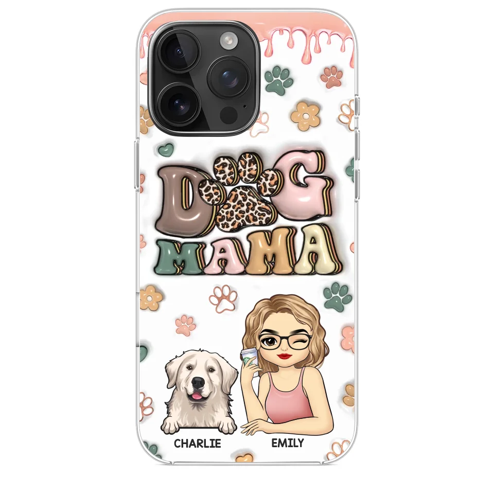 Life's Too Short, Hug Your Dog - Dog Personalized Custom 3D Inflated Effect Printed Clear Phone Case - Gift For Pet Owners, Pet Lovers