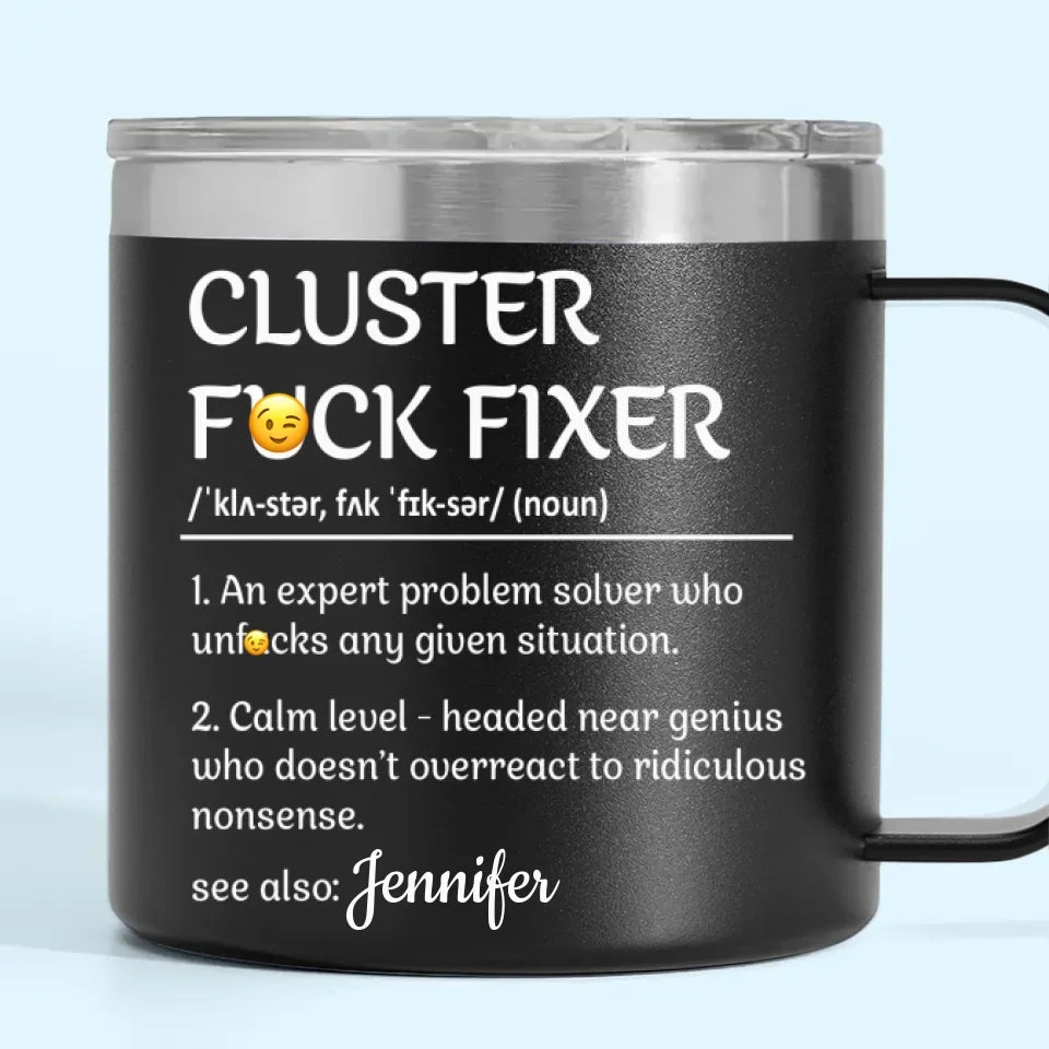 You Make Every Task Look So Effortless And Easy - Coworker Personalized Custom 14oz Stainless Steel Tumbler With Handle - Gift For Coworkers, Work Friends, Colleagues