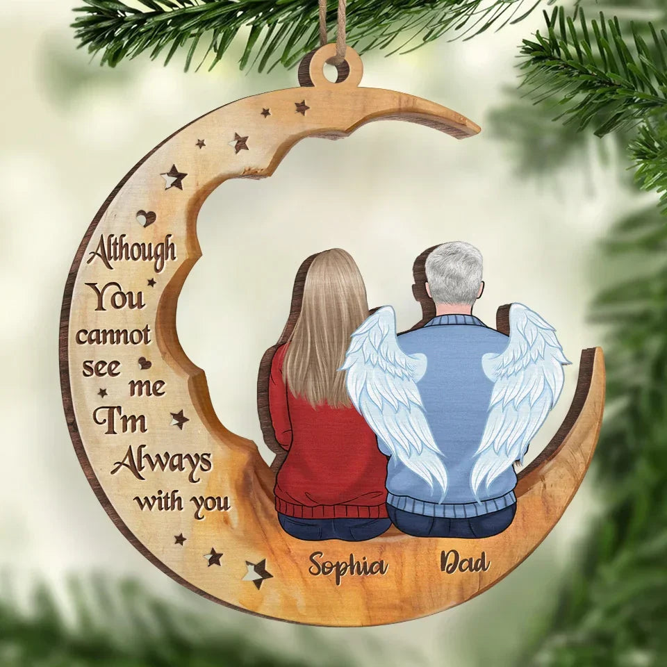 Our Hearts Will Hold You Close - Memorial Personalized Custom Ornament - Wood Custom Shaped - Sympathy Gift, Christmas Gift For Family Members