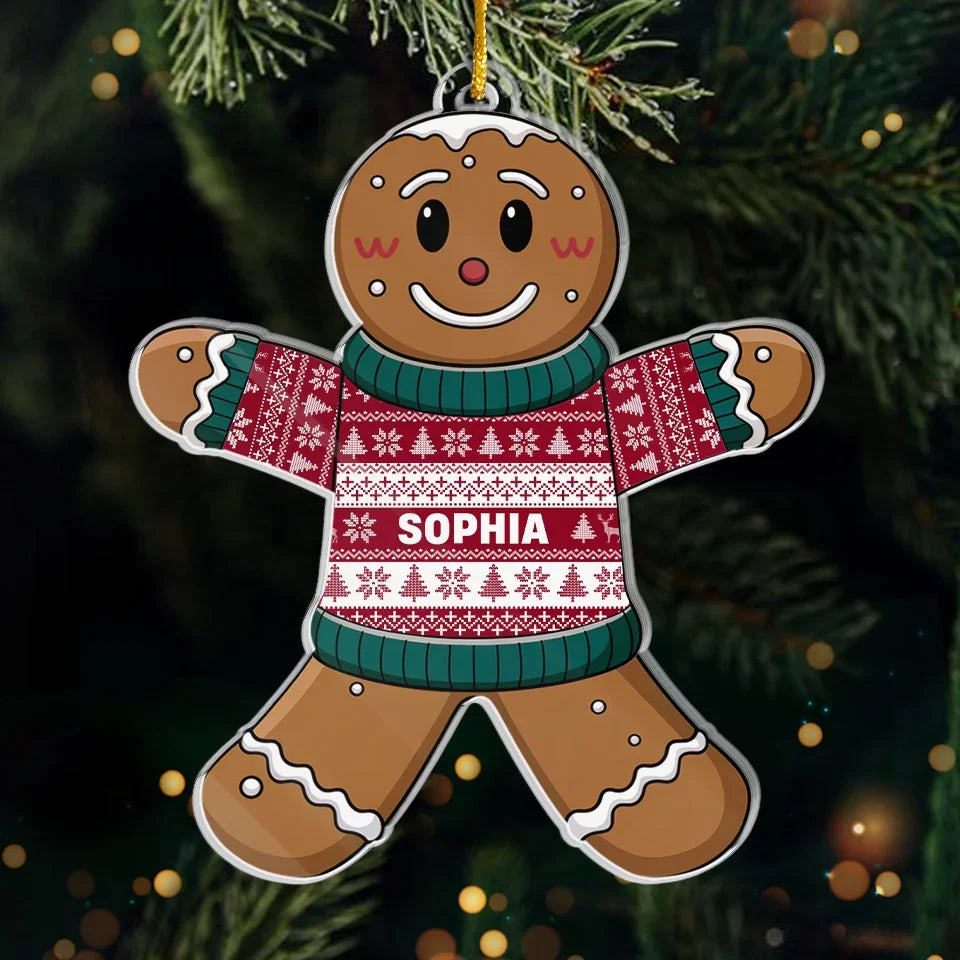 Ornamenting The Tree With A Taste Of Holiday Magic - Family Personalized Custom Ornament - Acrylic Custom Shaped - Christmas Gift For Family Members