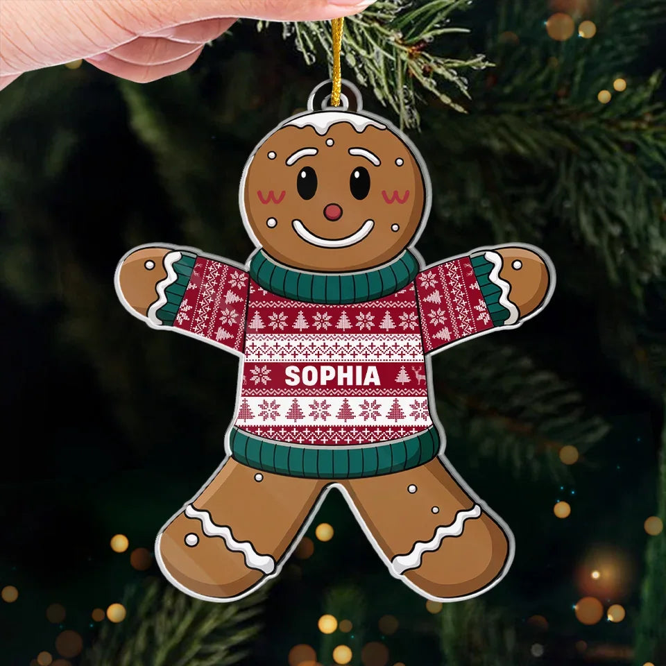 Ornamenting The Tree With A Taste Of Holiday Magic - Family Personalized Custom Ornament - Acrylic Custom Shaped - Christmas Gift For Family Members