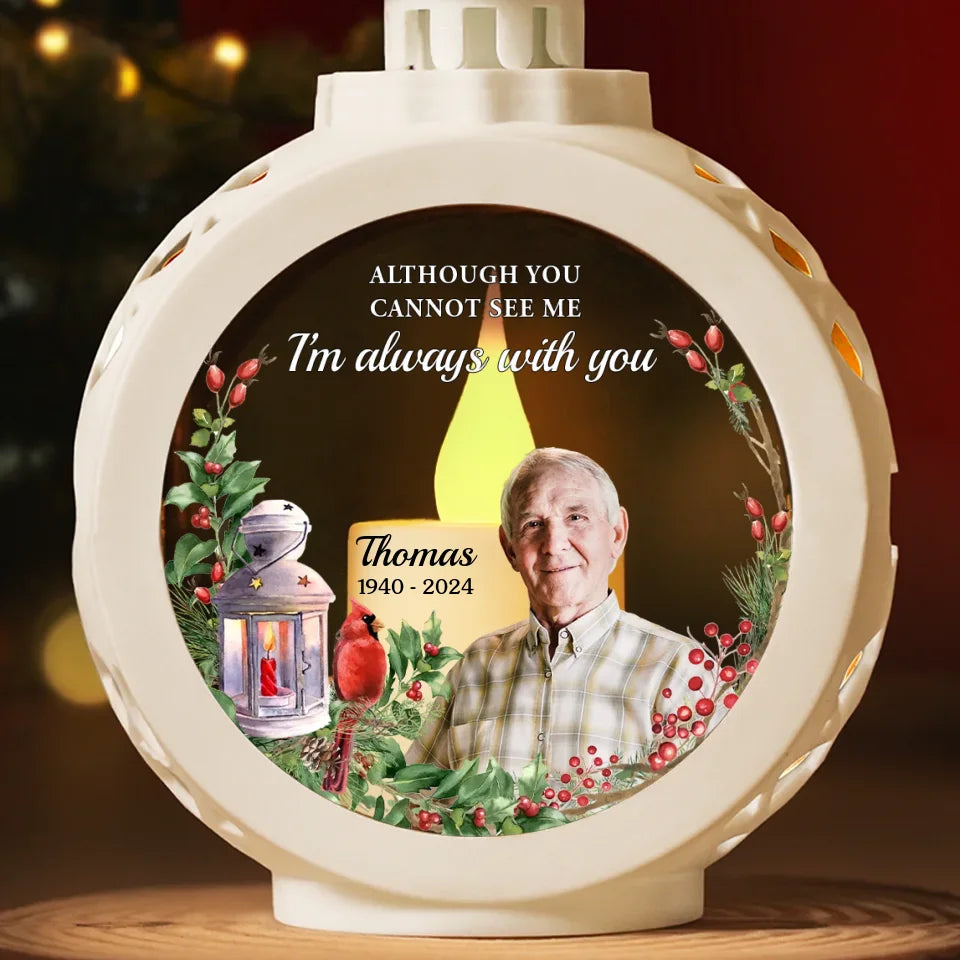 Custom Photo A Warm Light Can Bring A Sense Of Peace - Memorial Personalized Custom Candlelight Lantern Ornament - Sympathy Gift, Christmas Gift For Family Members