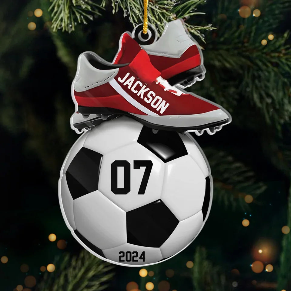 Never Stop Chasing Your Dreams - Personalized Custom Ornament - Acrylic Custom Shaped - Christmas Gift For Sport Lovers, Sport Players
