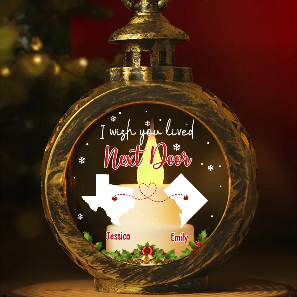 Besties Are The Bright Spots In Our Journey - Bestie Candlelight Lantern Ornament - Christmas Gift For Best Friends, BFF, Sisters