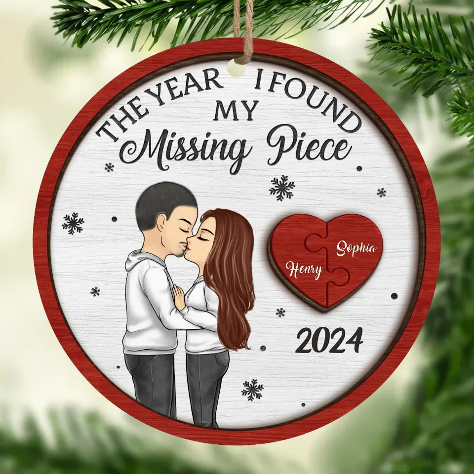 I Only Have Ice For You - Couple Personalized Custom Ornament - Wood Custom Shaped - Christmas Gift For Husband Wife, Anniversary
