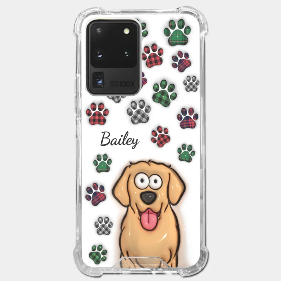 My Prints Follow Every Places You Go - Dog & Cat Personalized Custom 3D Inflated Effect Printed Clear Phone Case - Gift For Pet Owners, Pet Lovers