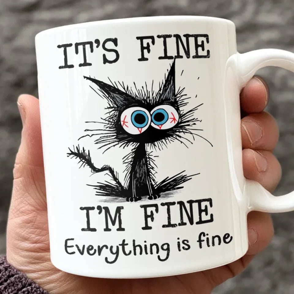 I’m Fine, Just Figuring Things Out - Friend Personalized Custom Mug - Christmas Gift For Best Friends, Sisters, Family Members, Coworkers