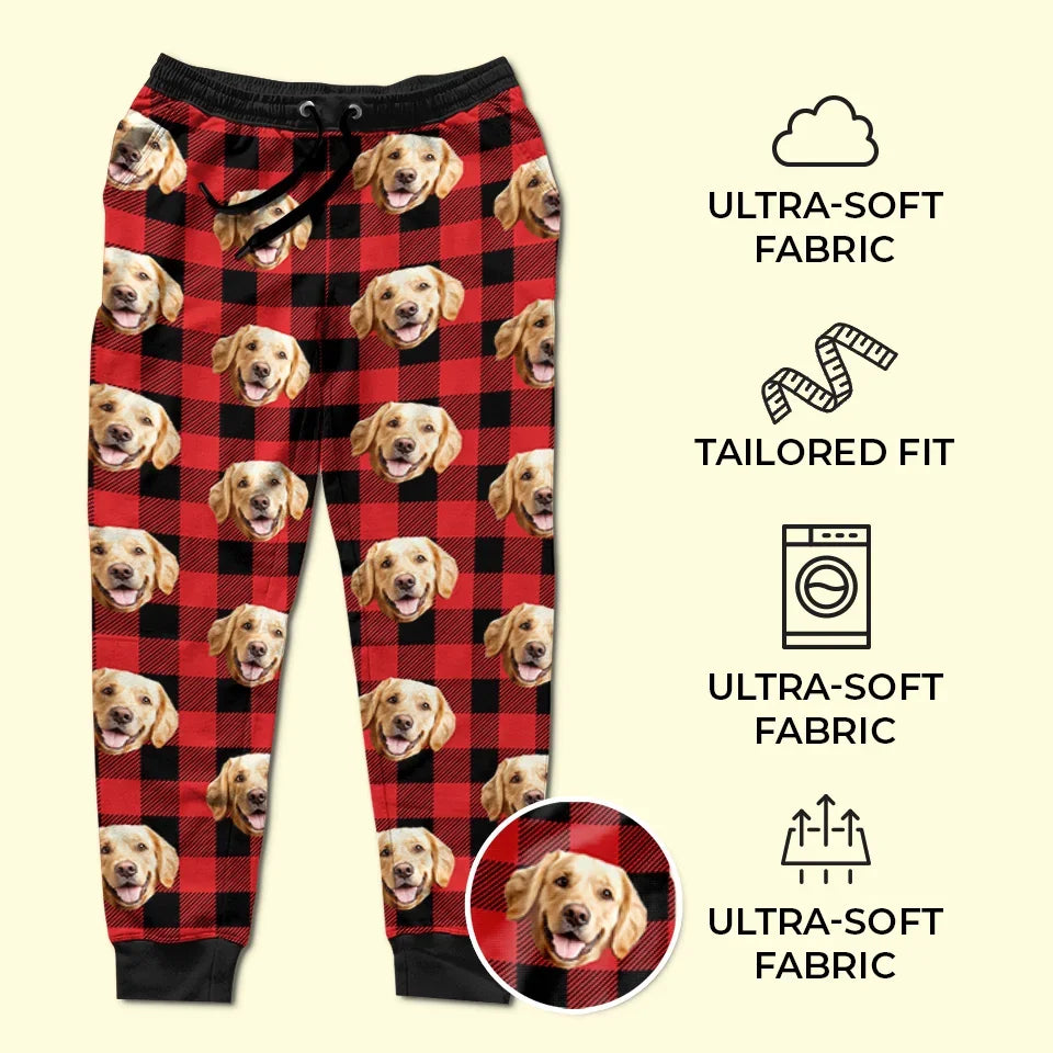 Custom Photo Pets Make The Holidays Paws-Itively Perfect - Dog & Cat Personalized Custom Unisex Sweatpants - Christmas Gift For Pet Owners, Pet Lovers
