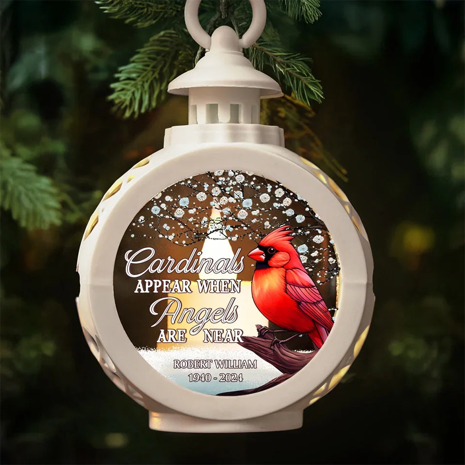 A Soul So Loved Can Never Be Forgotten - Memorial Personalized Custom Candlelight Lantern Ornament - Sympathy Gift, Christmas Gift For Family Members