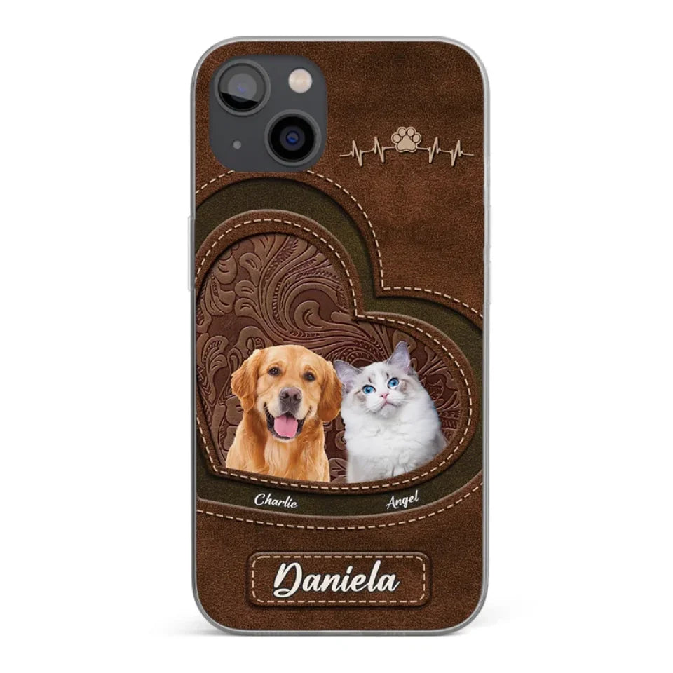 Custom Photo Wagging Tails And Holiday Tales - Dog & Cat Personalized Custom Clear Phone Case - Christmas Gift For Pet Owners, Pet Lovers