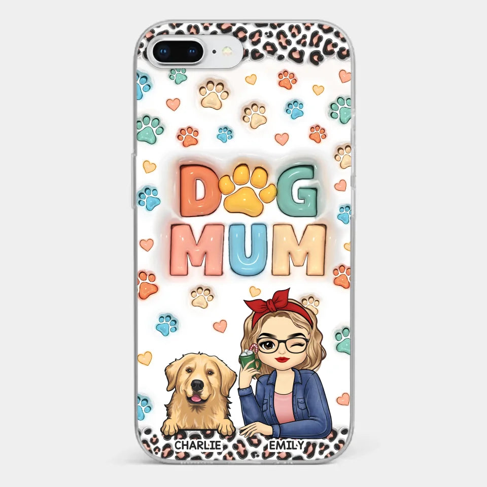 Furry Friends By My Side - Dog & Cat Personalized Custom 3D Inflated Effect Printed Clear Phone Case - Christmas Gift For Pet Owners, Pet Lovers