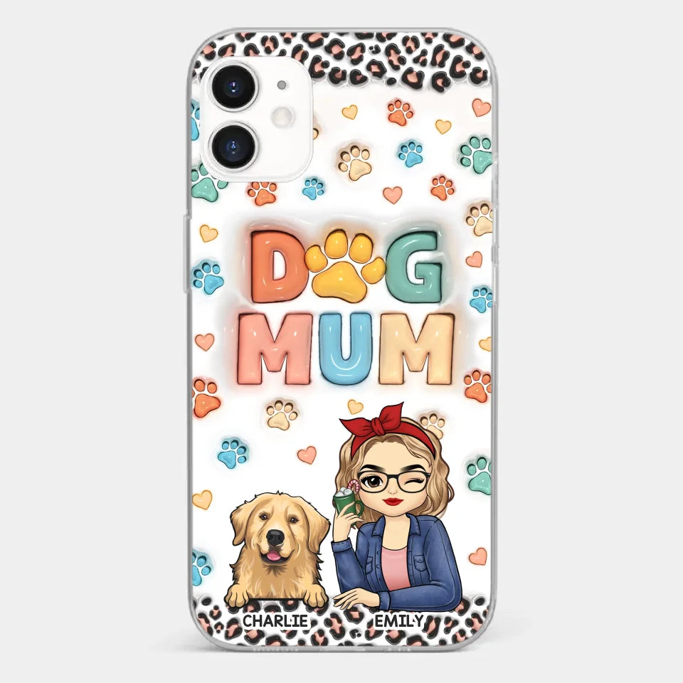 Furry Friends By My Side - Dog & Cat Personalized Custom 3D Inflated Effect Printed Clear Phone Case - Christmas Gift For Pet Owners, Pet Lovers