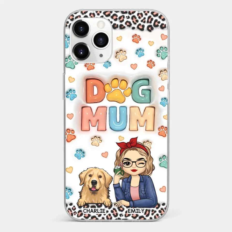 Furry Friends By My Side - Dog & Cat Personalized Custom 3D Inflated Effect Printed Clear Phone Case - Christmas Gift For Pet Owners, Pet Lovers