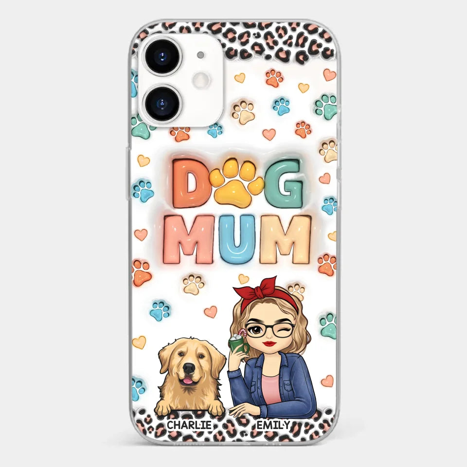 Furry Friends By My Side - Dog & Cat Personalized Custom 3D Inflated Effect Printed Clear Phone Case - Christmas Gift For Pet Owners, Pet Lovers