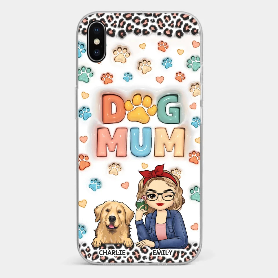 Furry Friends By My Side - Dog & Cat Personalized Custom 3D Inflated Effect Printed Clear Phone Case - Christmas Gift For Pet Owners, Pet Lovers