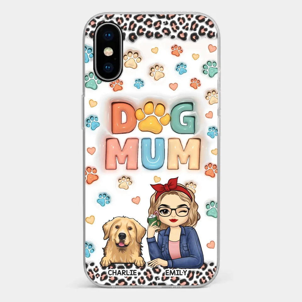 Furry Friends By My Side - Dog & Cat Personalized Custom 3D Inflated Effect Printed Clear Phone Case - Christmas Gift For Pet Owners, Pet Lovers