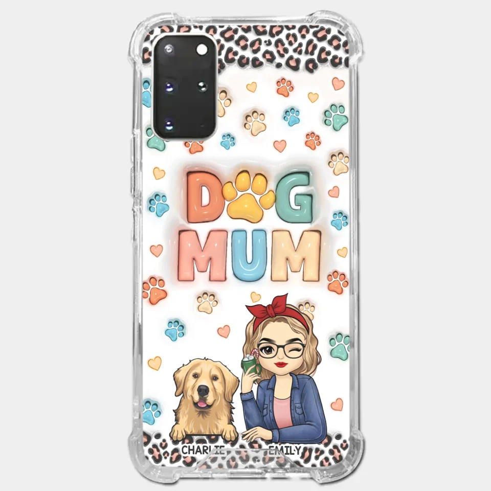 Furry Friends By My Side - Dog & Cat Personalized Custom 3D Inflated Effect Printed Clear Phone Case - Christmas Gift For Pet Owners, Pet Lovers