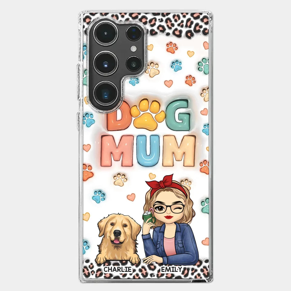 Furry Friends By My Side - Dog & Cat Personalized Custom 3D Inflated Effect Printed Clear Phone Case - Christmas Gift For Pet Owners, Pet Lovers