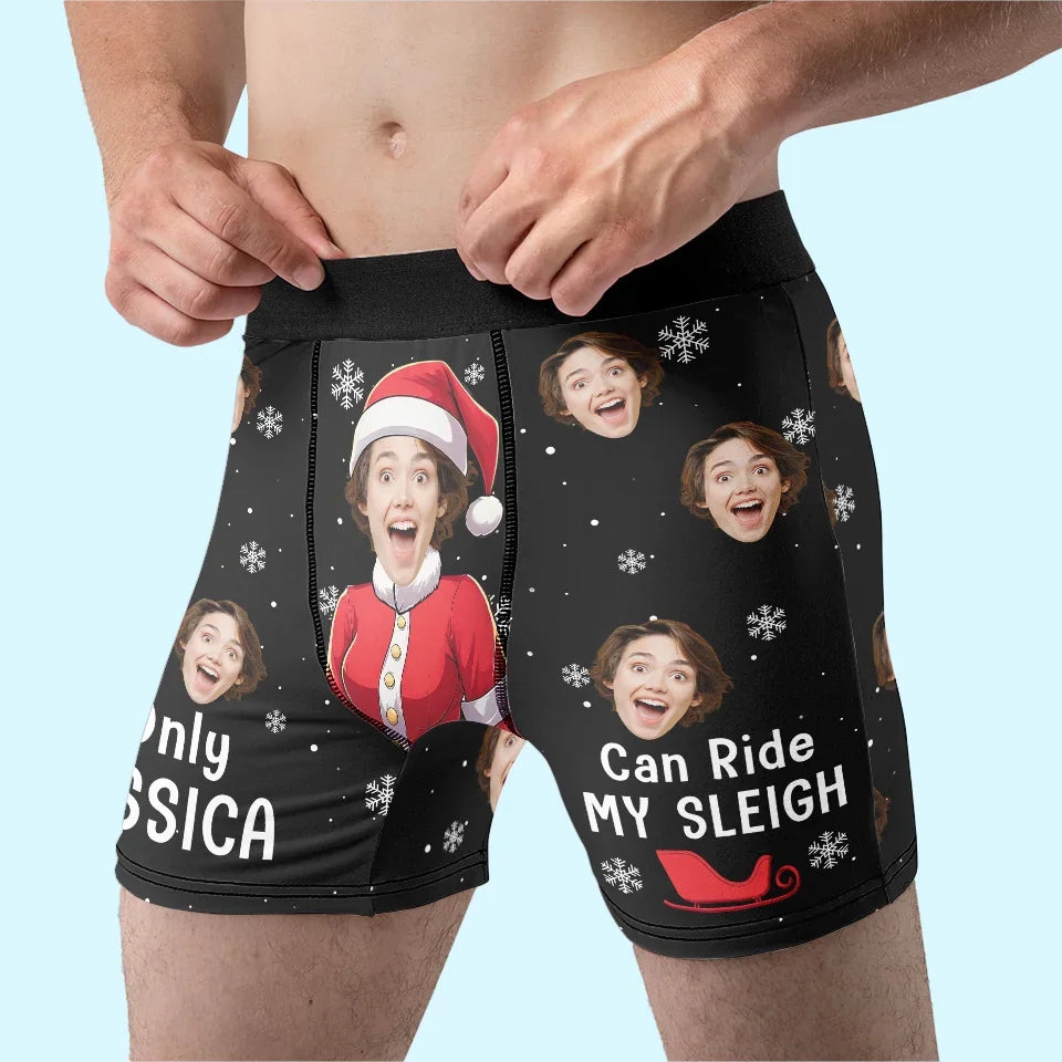 Custom Photo You're My Favorite Distraction - Funny Personalized Custom Boxer Briefs, Men's Boxers - Christmas Gift For Boyfriend, Husband, Anniversary