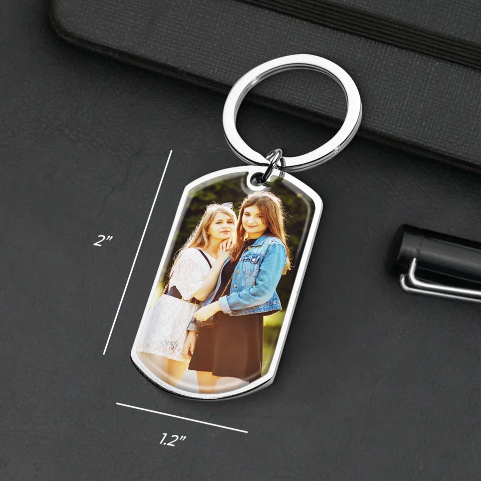 Custom Photo Friends Or Ghost Friends, We're Still Together - Bestie Personalized Custom Keychain - Gift For Best Friends, BFF, Sisters
