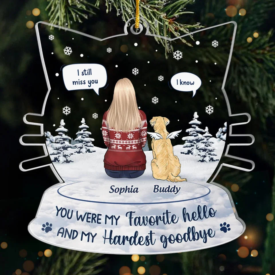 Their Lives May Have Been Brief, But Their Impact Is Everlasting - Memorial Personalized Custom Ornament - Acrylic Custom Shaped - Sympathy Gift, Christmas Gift For Pet Owners, Pet Lovers