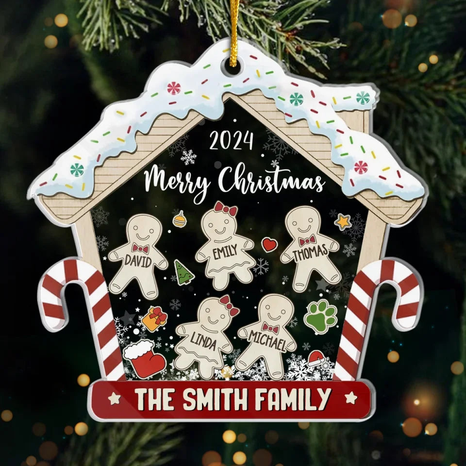 The Best Journey Takes You Home - Family Personalized Custom Ornament - Acrylic Custom Shaped - Christmas Gift For Family Members