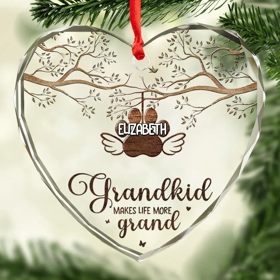 Every House Needs A Nana In It - Family Personalized Custom Circle Glass Ornament - Christmas Gift For Grandma