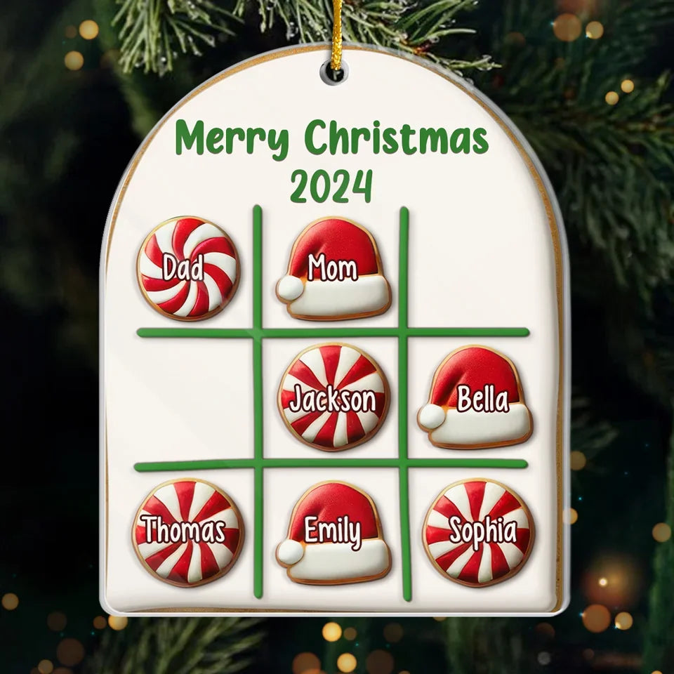 In This Family, We Do Love - Family Personalized Custom Ornament - Acrylic Custom Shaped - Christmas Gift For Family Members
