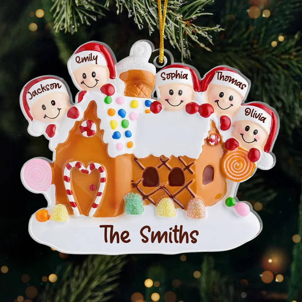 Christmas Eve Is For Families To Share - Family Personalized Custom Ornament - Acrylic Custom Shaped - Christmas Gift For Family Members