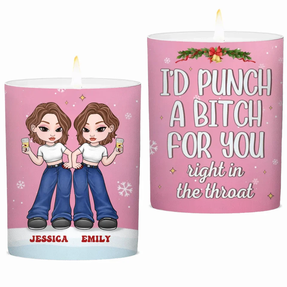 Friends Are Like Stars - Bestie Personalized Custom Smokeless Scented Candle - Christmas Gift For Best Friends, BFF, Sisters