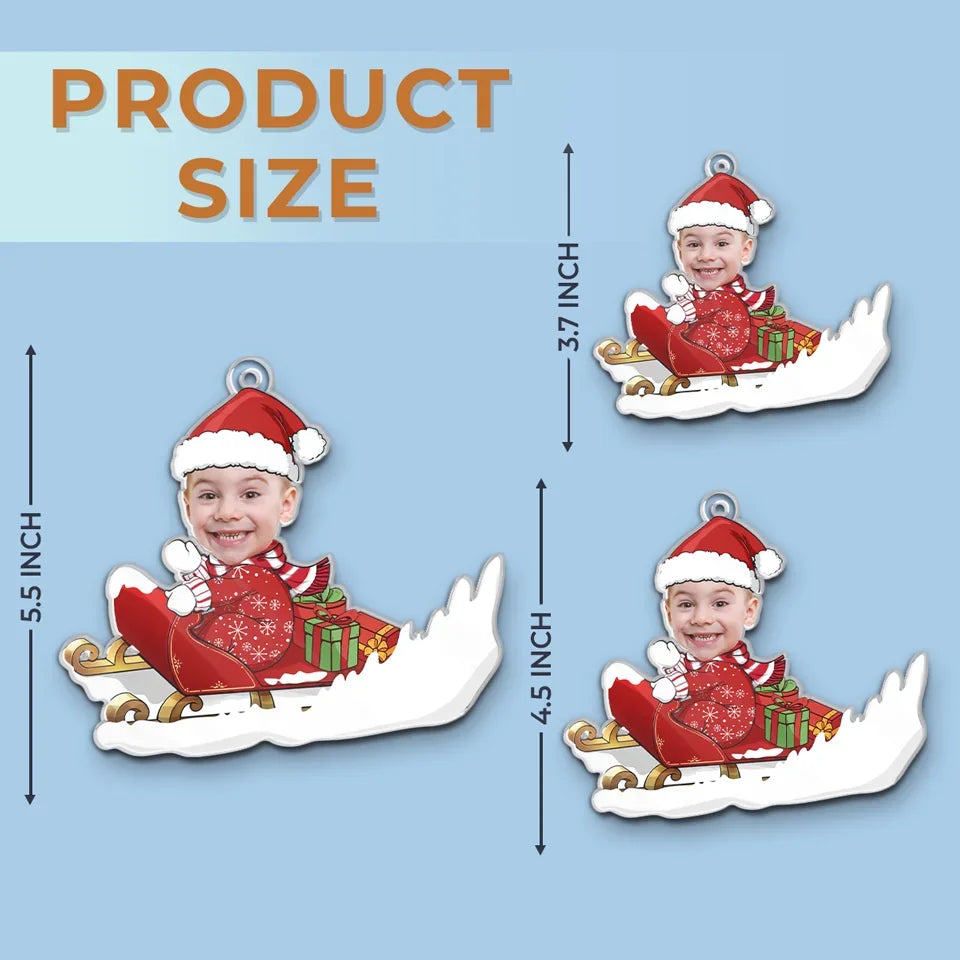 Custom Photo Kids Make The Holiday Season Unforgettable - Family Personalized Custom Ornament - Acrylic Custom Shaped - Christmas Gift For Kids