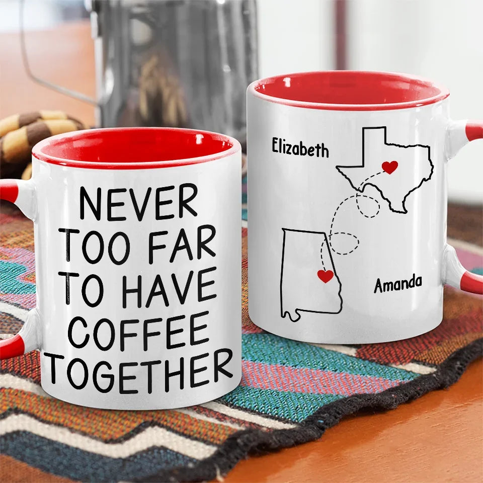 Finally Made The Nice List - Bestie Personalized Custom Accent Mug - Christmas Gift For Best Friends, BFF, Sisters