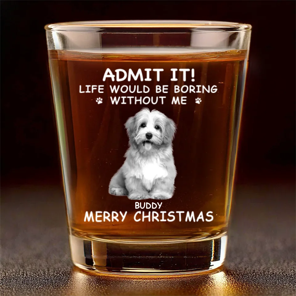 Custom Photo Pets Make Us Better Humans - Dog & Cat Personalized Custom Whiskey Glass - Gift For Pet Owners, Pet Lovers