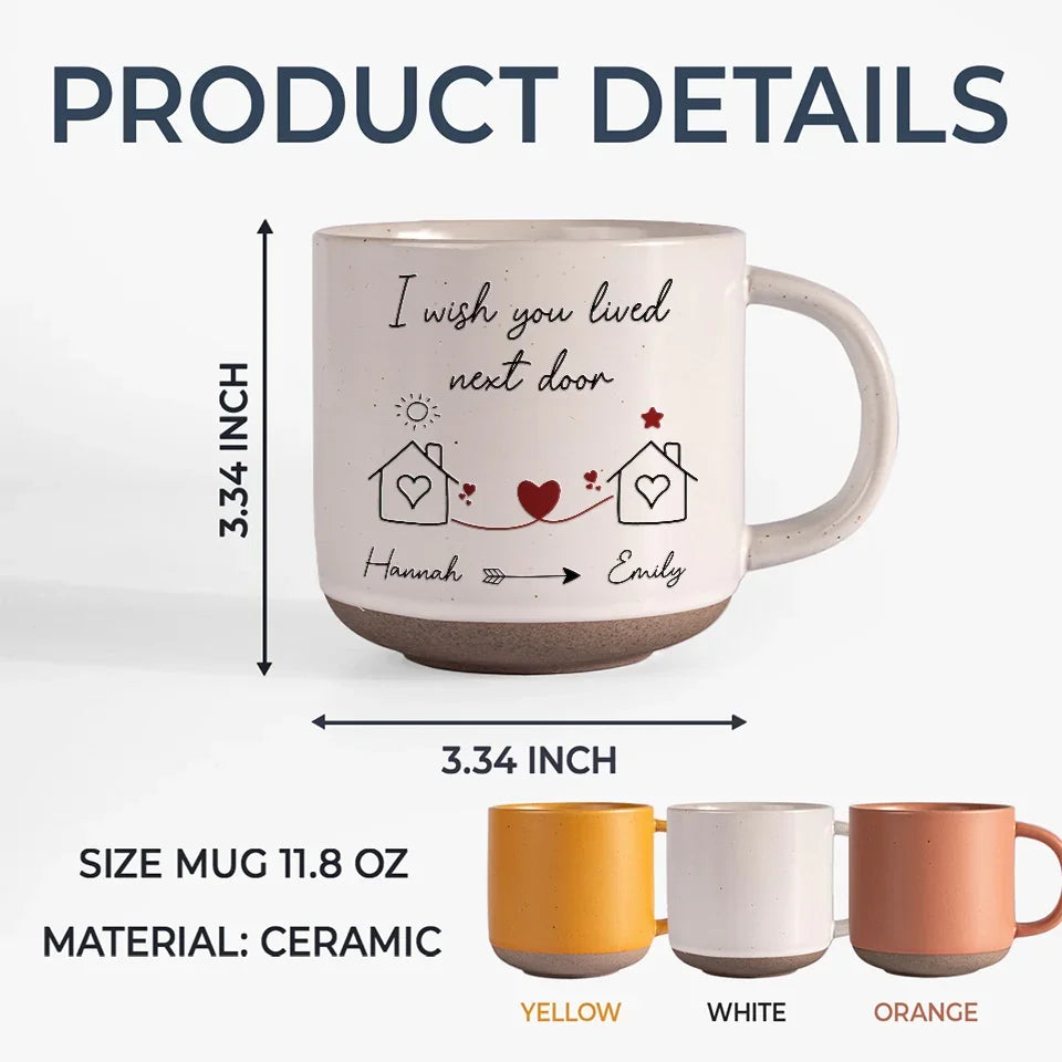I Miss You So Much - Bestie Personalized Custom Printed Pottery Mug - Gift For Best Friends, BFF, Sisters