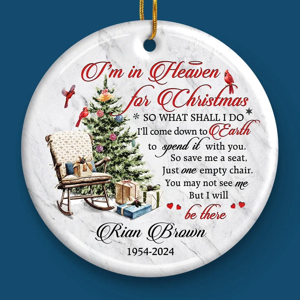 You Are Deeply Missed - Memorial Personalized Custom Ornament - Ceramic Round Shaped - Sympathy Gift, Christmas Gift For Family Members
