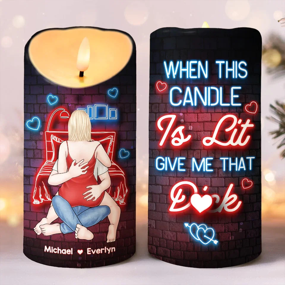 My Love For You Sparkles Like The Brightest Star - Couple Personalized Custom LED Candle - Christmas Gift For Husband Wife, Anniversary