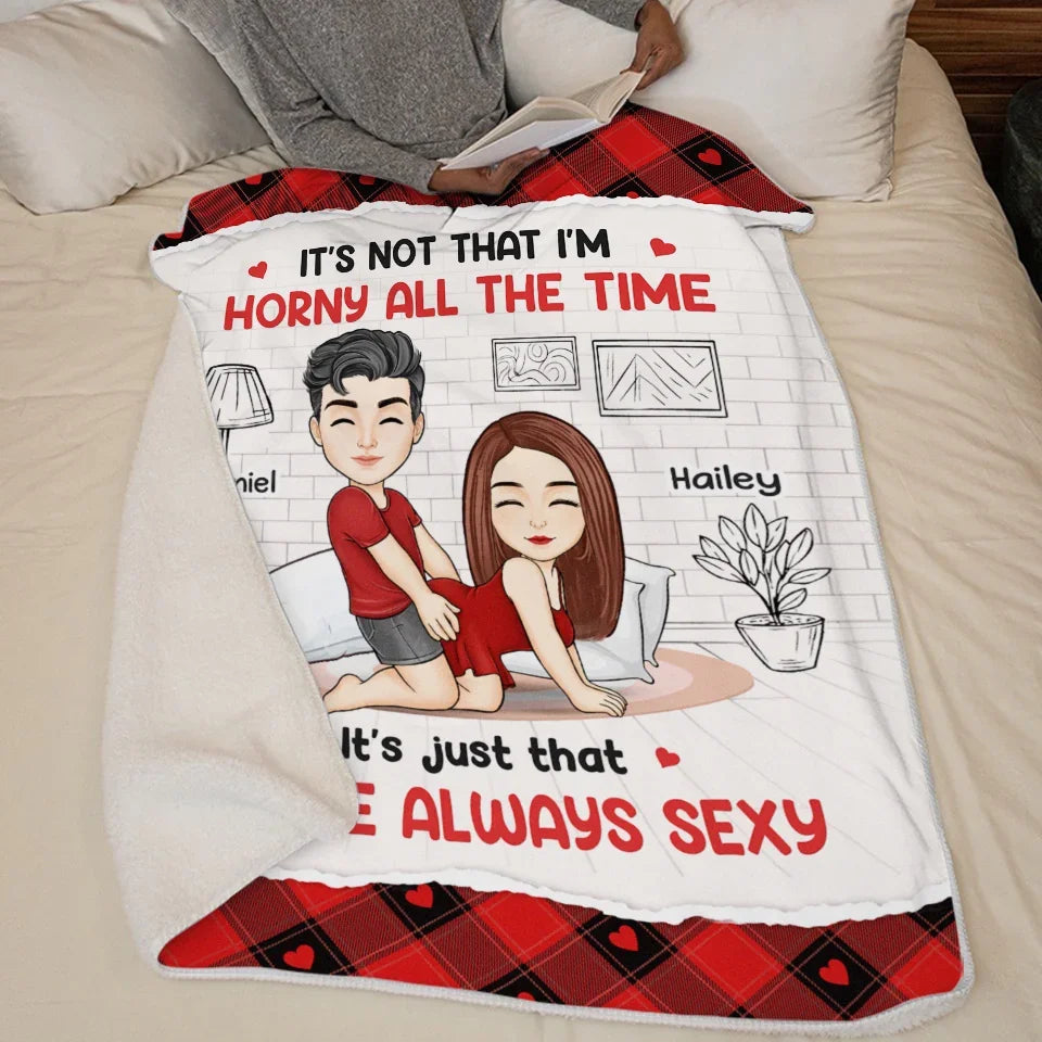 No Place I'd Rather Be Than By Your Side - Couple Personalized Custom Blanket - Christmas Gift For Husband Wife, Anniversary