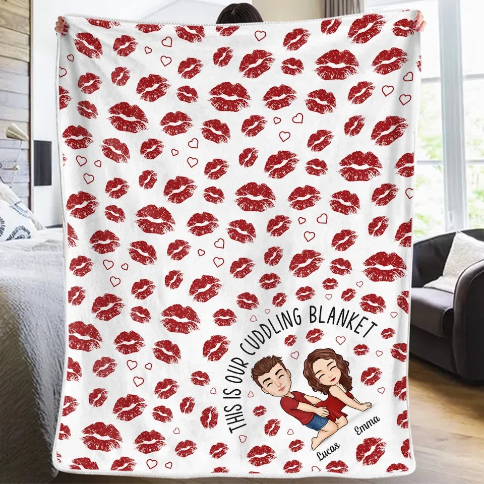 Spending The Holidays With You Is The Greatest Gift Of All - Couple Personalized Custom Blanket - Christmas Gift For Husband Wife, Anniversary
