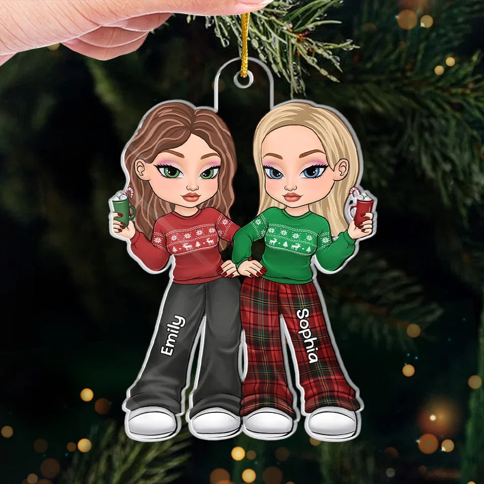 Of All Possessions A Friend Is The Most Precious - Bestie Personalized Custom Ornament - Acrylic Custom Shaped - Christmas Gift For Best Friends, BFF, Sisters