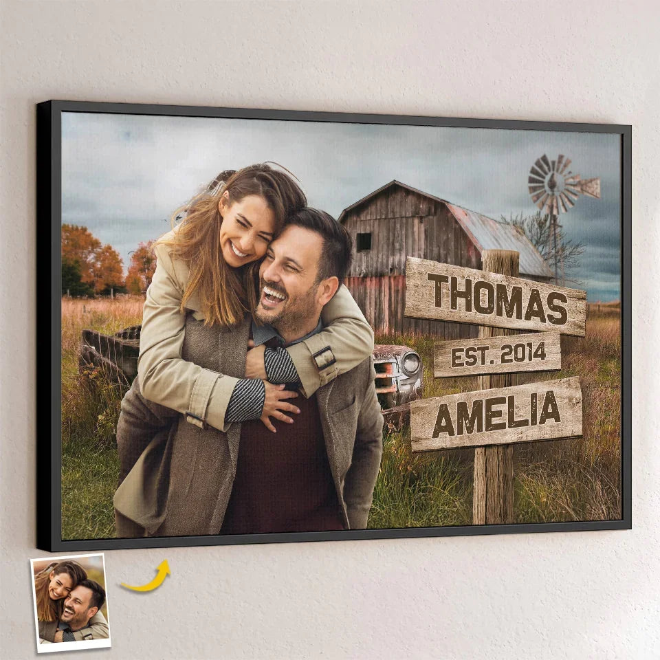 Custom Photo I Still Fall For You Every Day - Couple Personalized Custom Horizontal Poster - Gift For Husband Wife, Anniversary