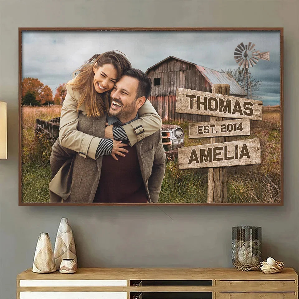 Custom Photo I Still Fall For You Every Day - Couple Personalized Custom Horizontal Poster - Gift For Husband Wife, Anniversary