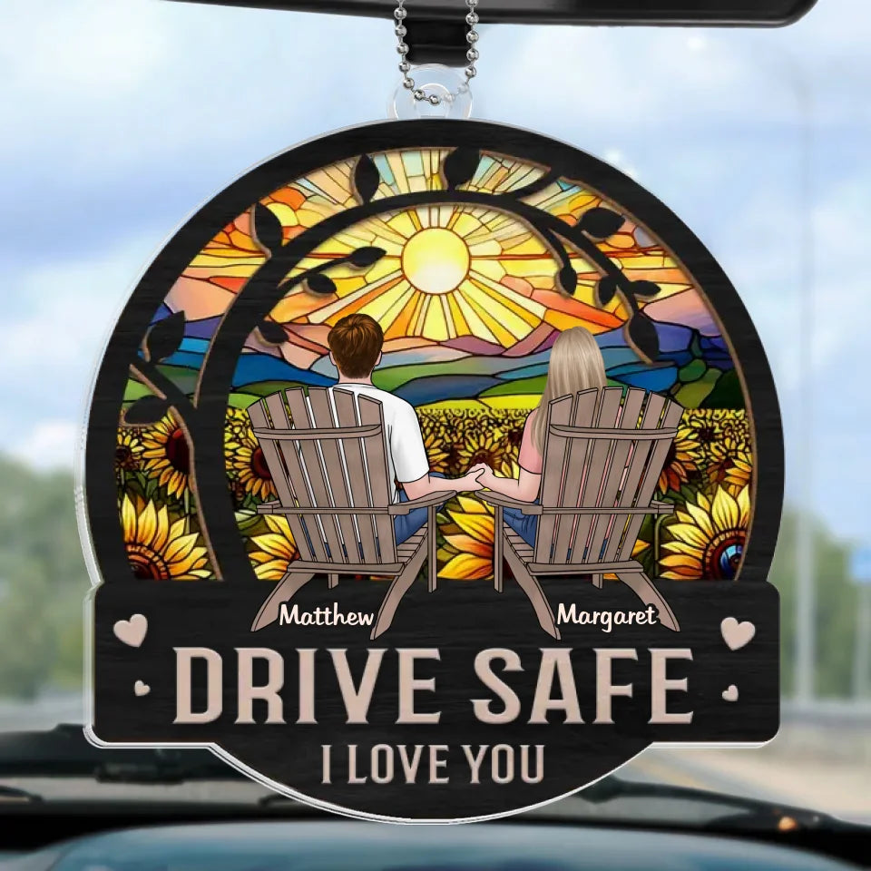 With You, Every Moment Is A Fairytale
- Couple Personalized Custom Car Ornament - Acrylic Custom Shaped - Christmas Gift For Husband Wife, Anniversary